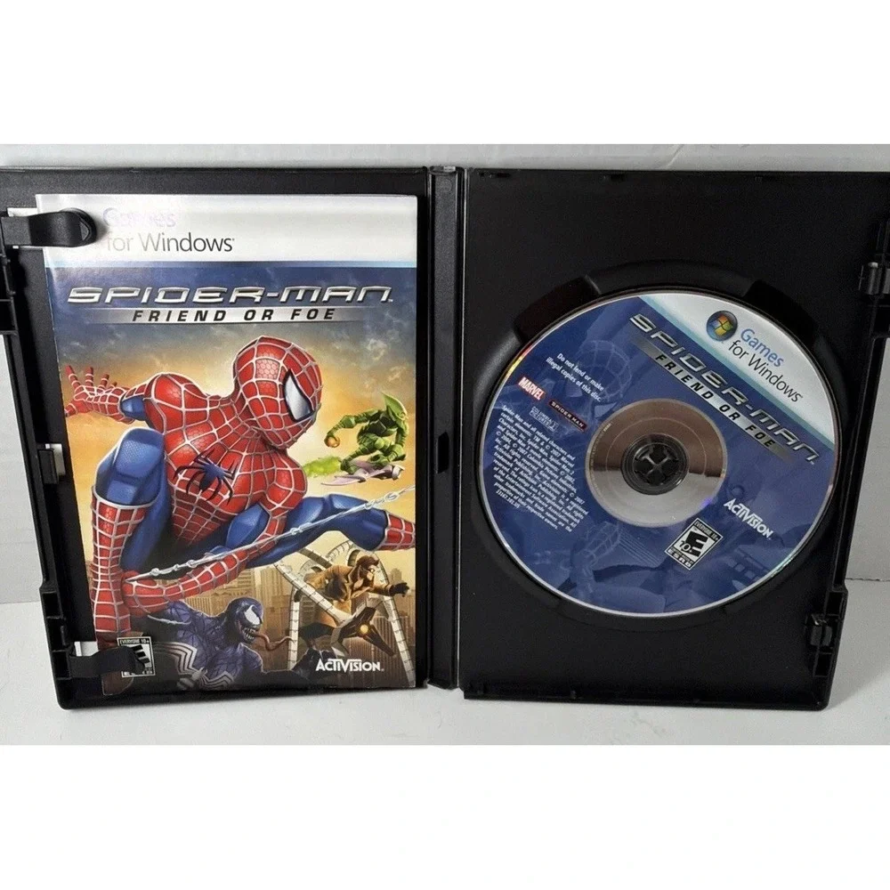 Spider-Man: Friend or Foe (PC, 2007) TESTED Complete In Box W/ Manual CIB - Picture 3 of 6
